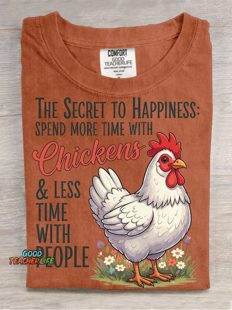 Spend More Time with Chickens Decoration Pattern Decorative PatternT-shirt