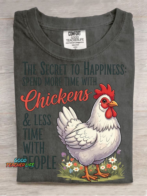 Spend More Time with Chickens Decoration Pattern Decorative PatternT-shirt