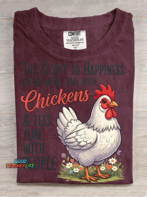 Spend More Time with Chickens Decoration Pattern Decorative PatternT-shirt