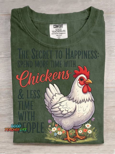 Spend More Time with Chickens Decoration Pattern Decorative PatternT-shirt