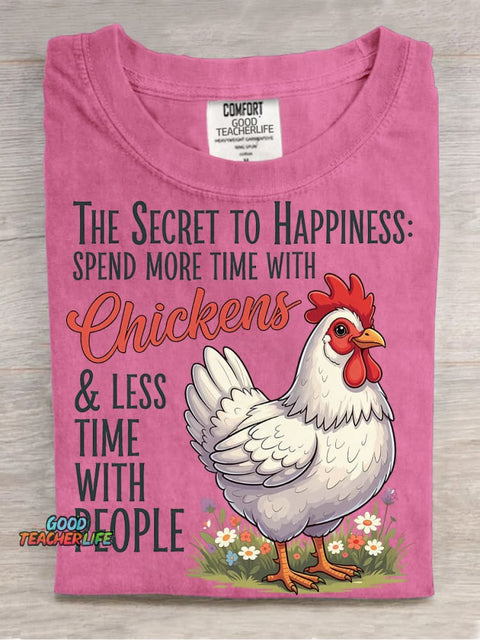 Spend More Time with Chickens Decoration Pattern Decorative PatternT-shirt