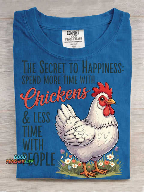 Spend More Time with Chickens Decoration Pattern Decorative PatternT-shirt