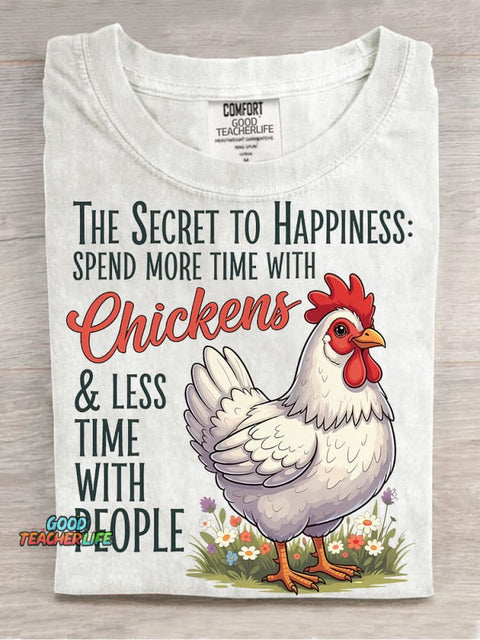 Spend More Time with Chickens Decoration Pattern Decorative PatternT-shirt