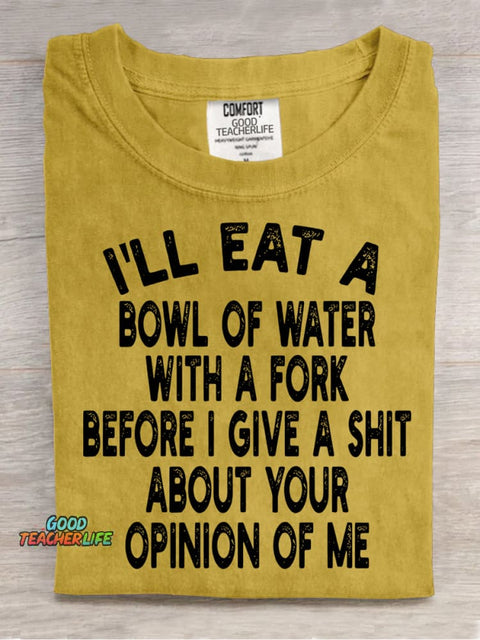 I Will Eat A Bowl of Water Decoration Pattern Decorative PatternT-shirt