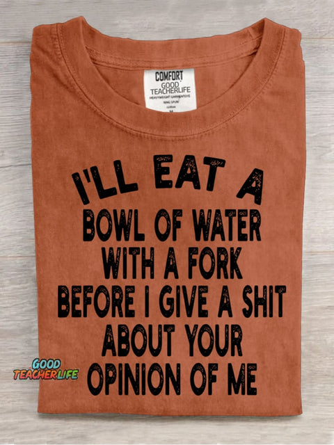 I Will Eat A Bowl of Water Decoration Pattern Decorative PatternT-shirt