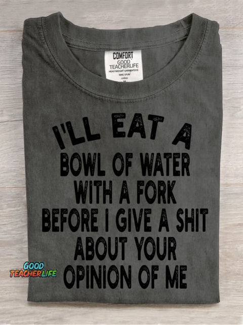 I Will Eat A Bowl of Water Decoration Pattern Decorative PatternT-shirt