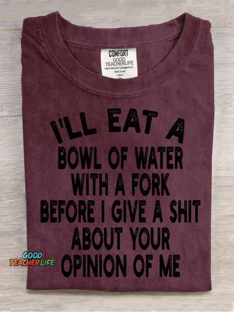 I Will Eat A Bowl of Water Decoration Pattern Decorative PatternT-shirt