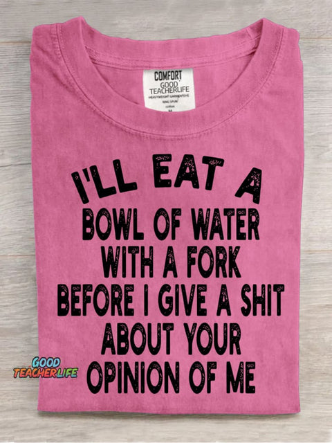I Will Eat A Bowl of Water Decoration Pattern Decorative PatternT-shirt