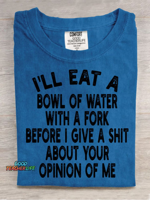 I Will Eat A Bowl of Water Decoration Pattern Decorative PatternT-shirt