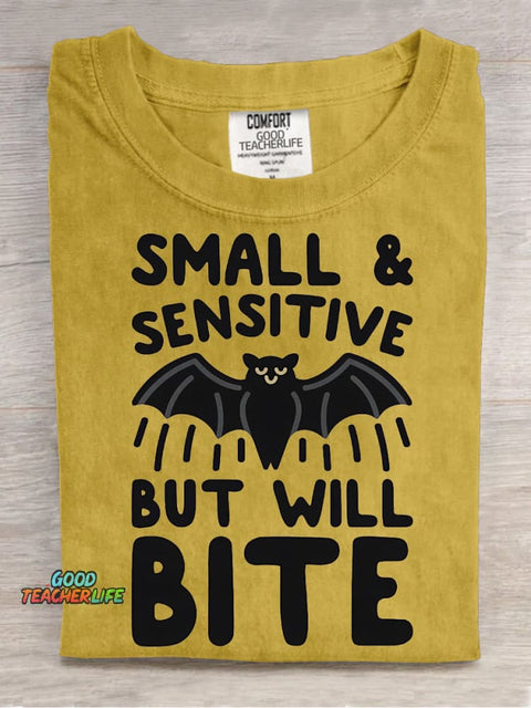 Friendly Bat Bites Decorative Pattern T-shirt