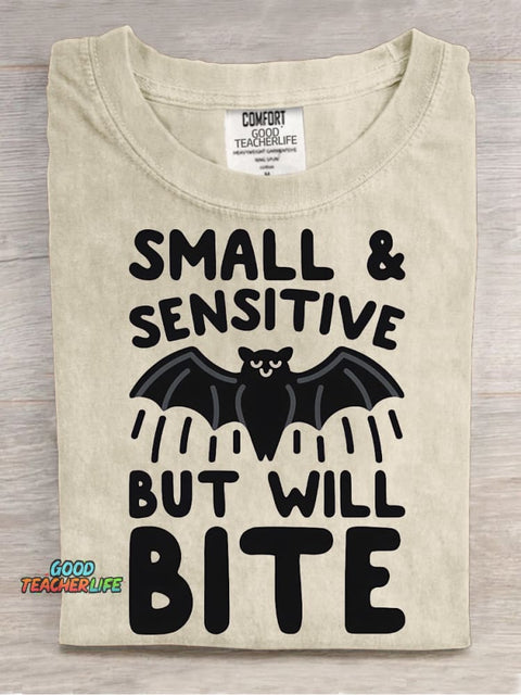 Friendly Bat Bites Decorative Pattern T-shirt