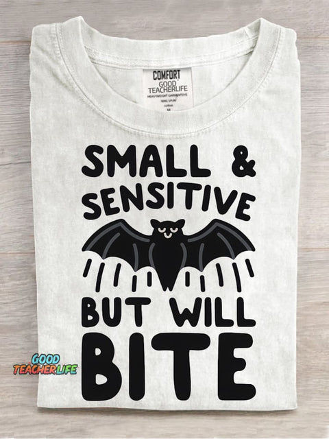 Friendly Bat Bites Decorative Pattern T-shirt