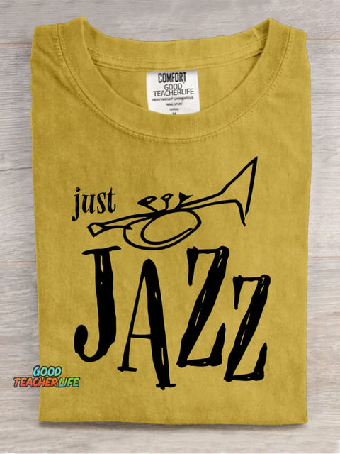 Jazz Music Trumpet Decorative Pattern T-shirt