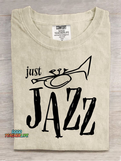 Jazz Music Trumpet Decorative Pattern T-shirt