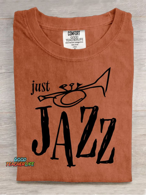 Jazz Music Trumpet Decorative Pattern T-shirt