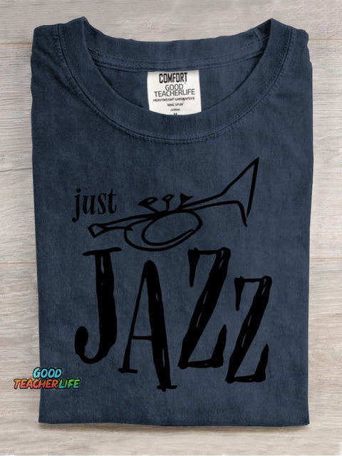 Jazz Music Trumpet Decorative Pattern T-shirt