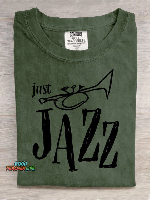 Jazz Music Trumpet Decorative Pattern T-shirt