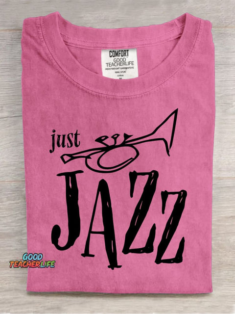 Jazz Music Trumpet Decorative Pattern T-shirt