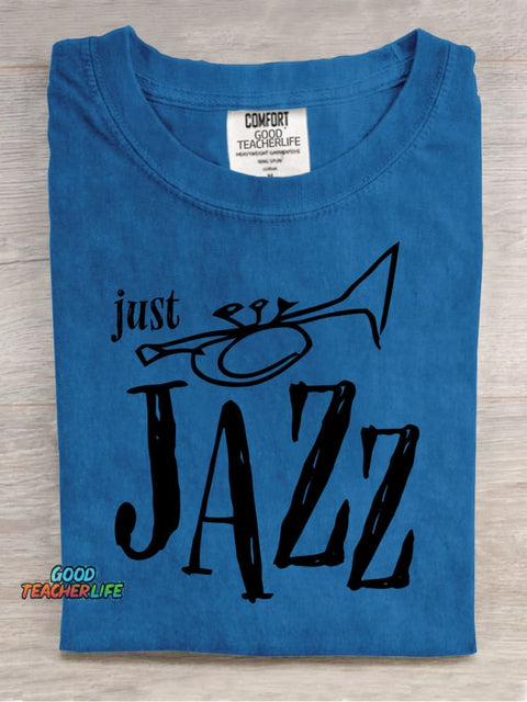 Jazz Music Trumpet Decorative Pattern T-shirt