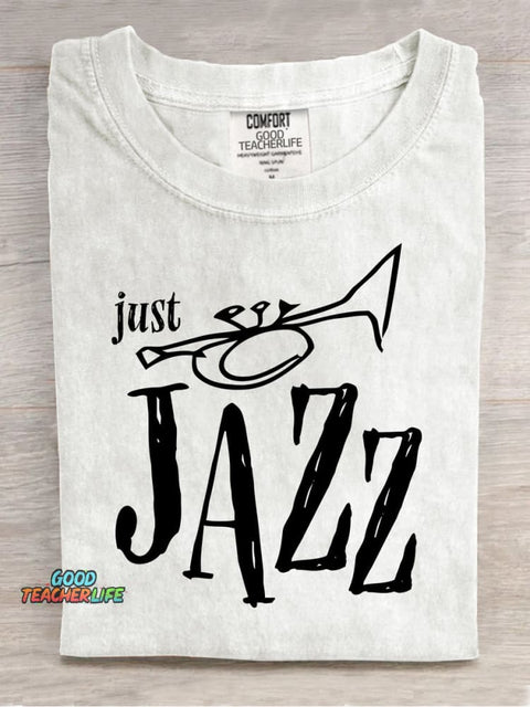 Jazz Music Trumpet Decorative Pattern T-shirt