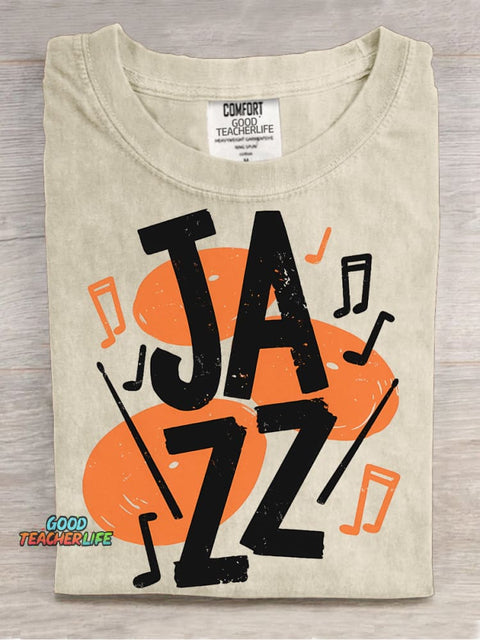 Jazz Music Decorative Pattern T-shirt