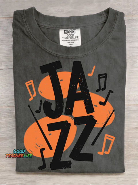 Jazz Music Decorative Pattern T-shirt