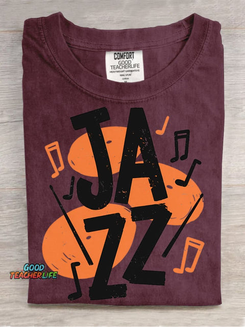 Jazz Music Decorative Pattern T-shirt