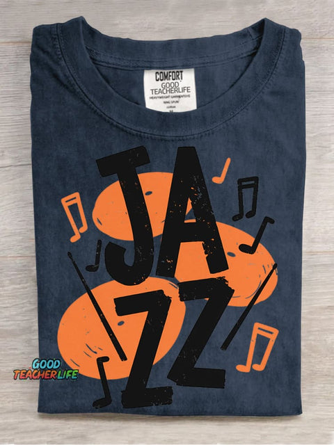 Jazz Music Decorative Pattern T-shirt