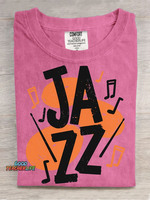 Jazz Music Decorative Pattern T-shirt