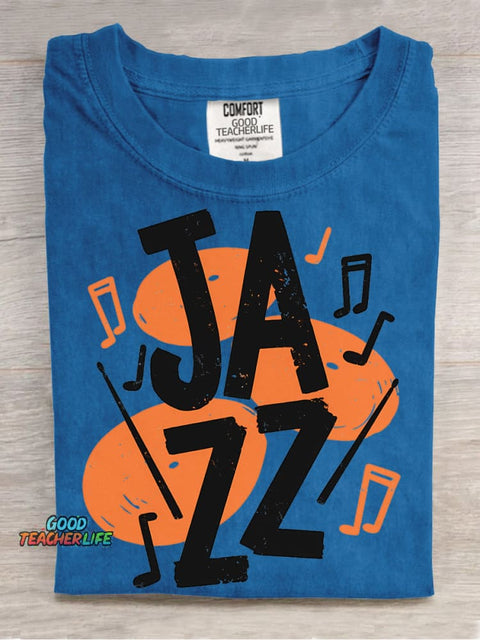 Jazz Music Decorative Pattern T-shirt