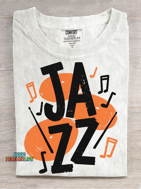 Jazz Music Decorative Pattern T-shirt