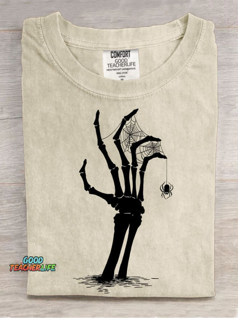 Halloween Skull Resurrection Decoration Pattern T-shirt