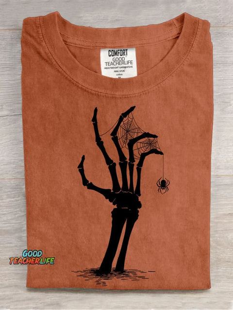 Halloween Skull Resurrection Decoration Pattern T-shirt