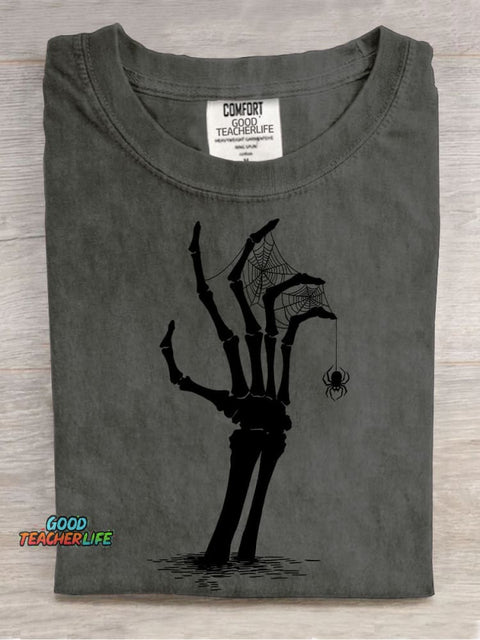 Halloween Skull Resurrection Decoration Pattern T-shirt