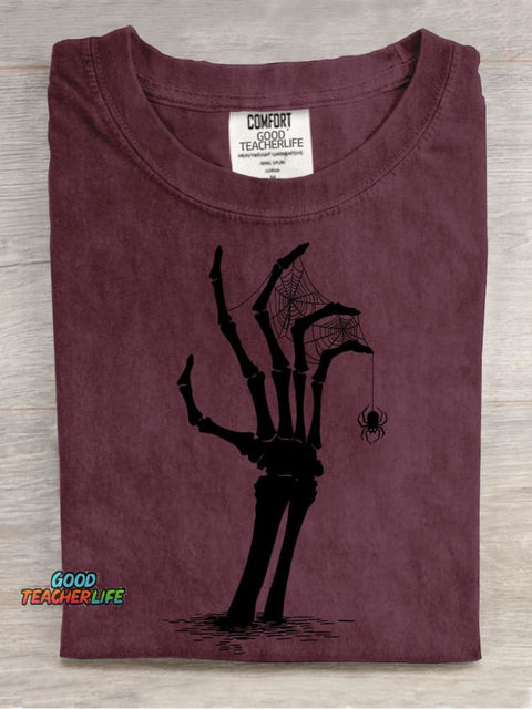 Halloween Skull Resurrection Decoration Pattern T-shirt