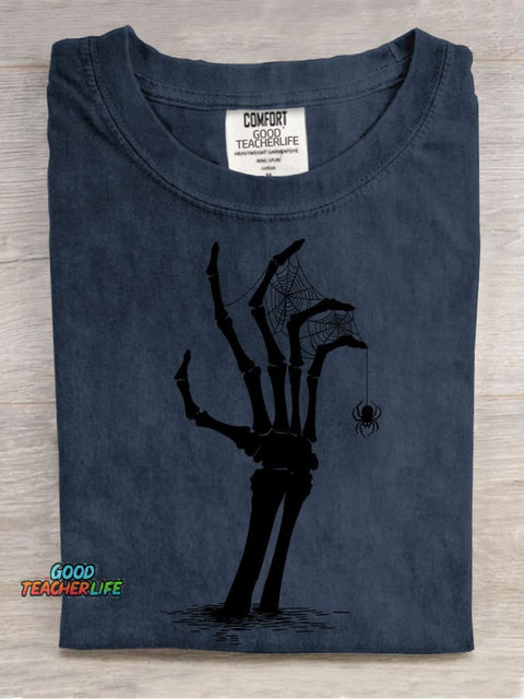 Halloween Skull Resurrection Decoration Pattern T-shirt