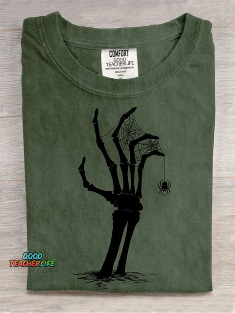 Halloween Skull Resurrection Decoration Pattern T-shirt