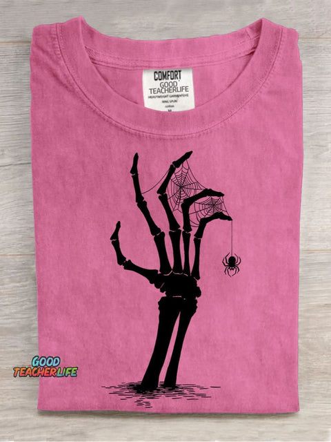 Halloween Skull Resurrection Decoration Pattern T-shirt