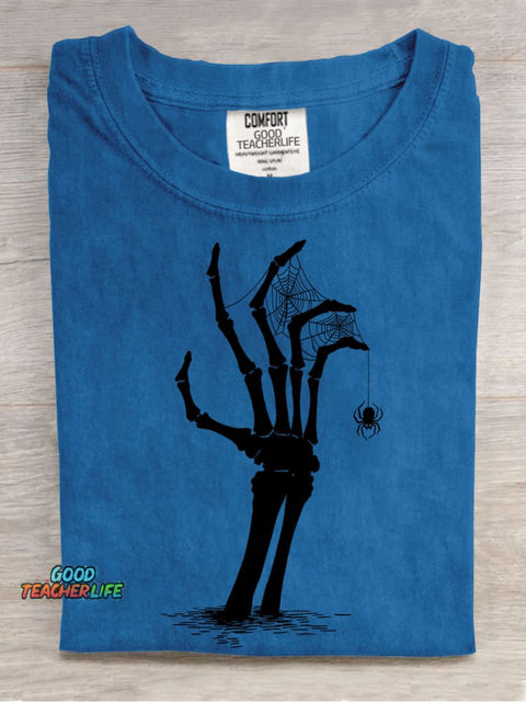 Halloween Skull Resurrection Decoration Pattern T-shirt