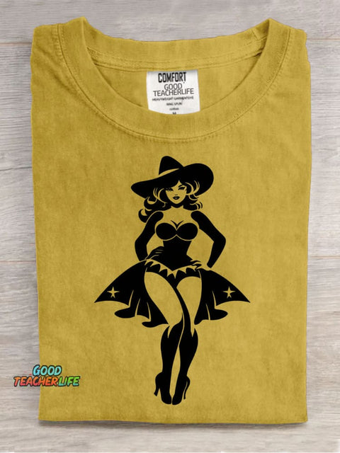 Halloween Witch Decoration Pattern T-shirt