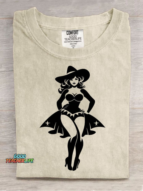 Halloween Witch Decoration Pattern T-shirt