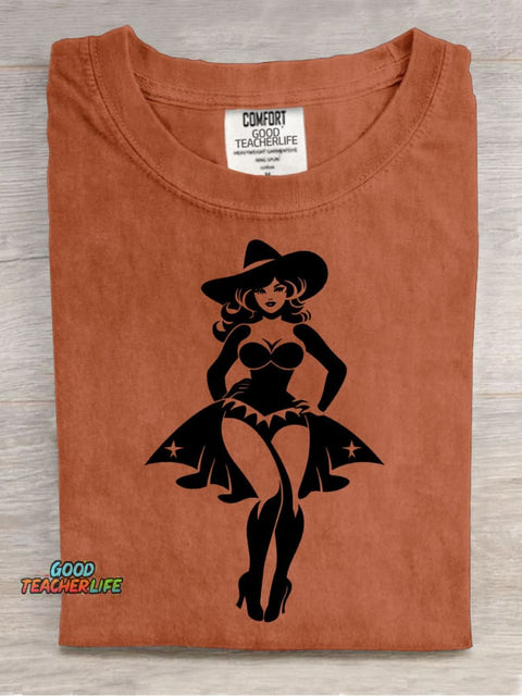 Halloween Witch Decoration Pattern T-shirt