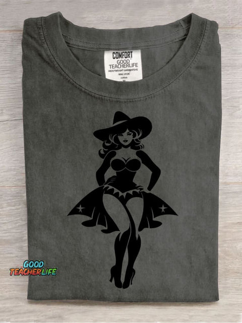 Halloween Witch Decoration Pattern T-shirt