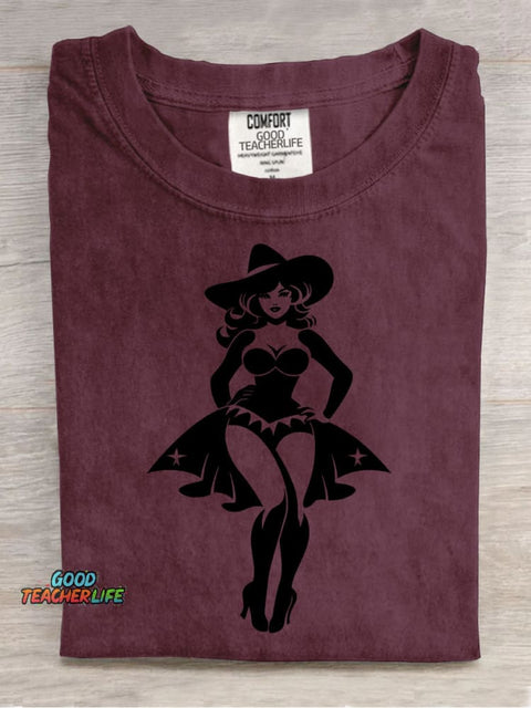 Halloween Witch Decoration Pattern T-shirt