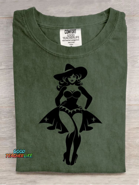 Halloween Witch Decoration Pattern T-shirt