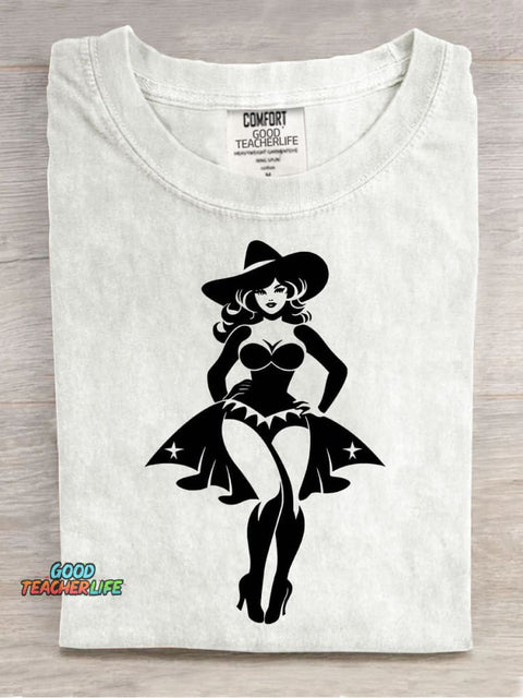 Halloween Witch Decoration Pattern T-shirt