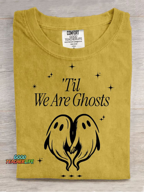 Halloween Til We Are Ghosts Decoration Pattern T-shirt