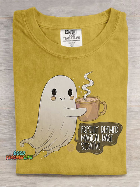 Halloween Warm Little Ghost Decoration Pattern Decoration Pattern T-shirt