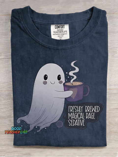 Halloween Warm Little Ghost Decoration Pattern Decoration Pattern T-shirt