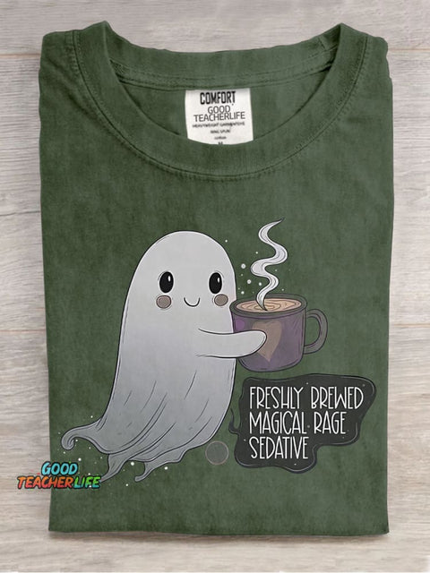 Halloween Warm Little Ghost Decoration Pattern Decoration Pattern T-shirt